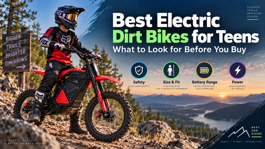 Best electric dirt bikes for teens with a focus on rider fit, safety, and beginner-friendly off-road riding