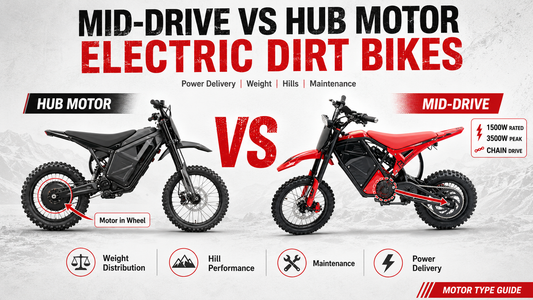 Mid-drive vs hub motor electric dirt bike comparison