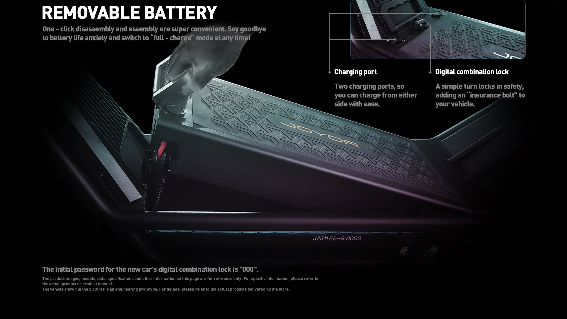 Buffseek E6 removable lithium battery design for convenient charging and replacement