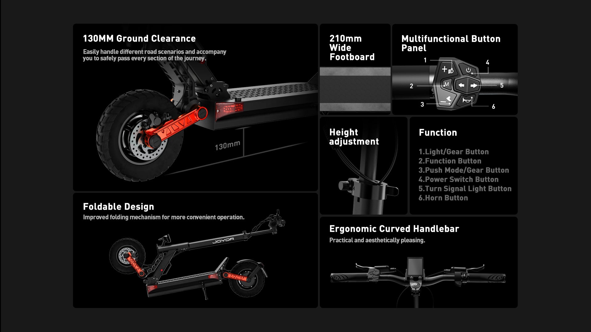 Buffseek S10 electric scooter dimensions and folding structure guide