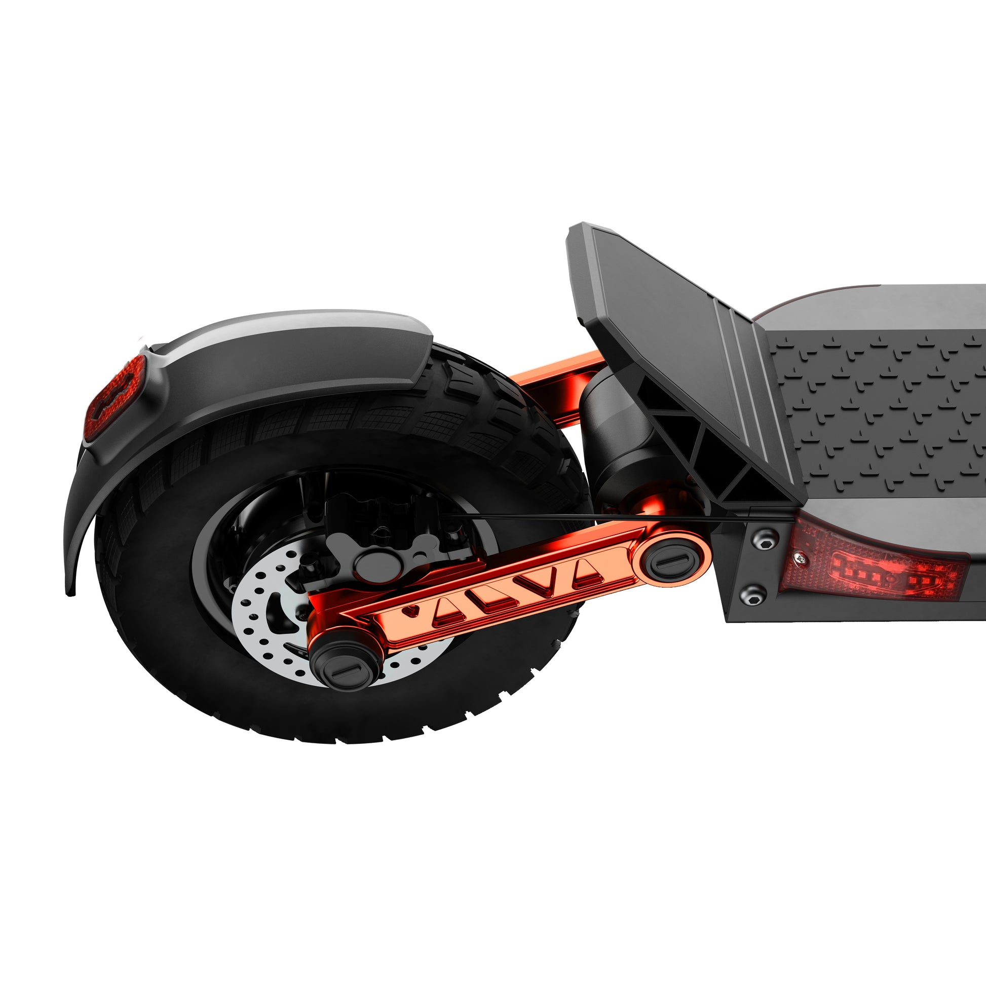 The details of the rear tire of Buffseek S10 electric scooter