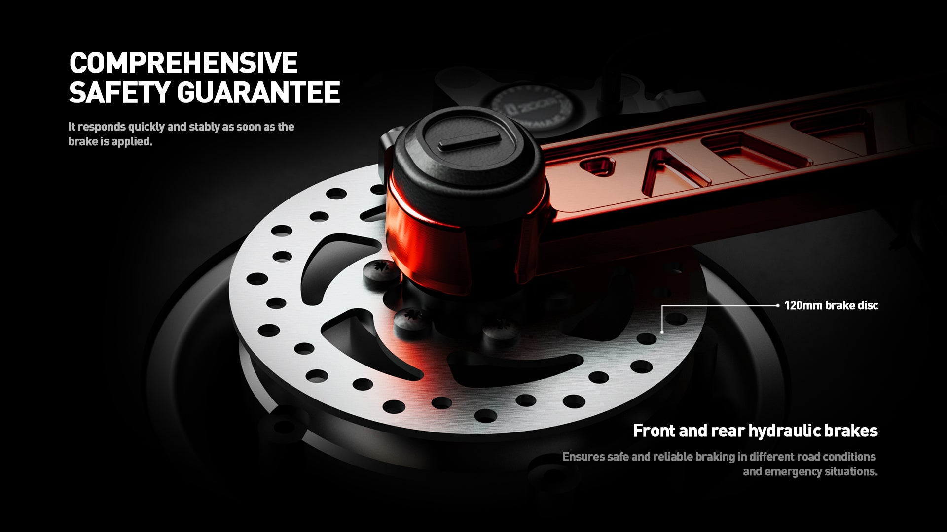 Buffseek S10 hydraulic disc brake system for responsive and controlled stopping