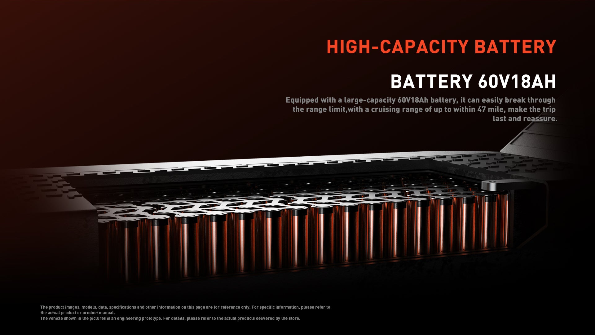 Buffseek T10 high-capacity 60V 18Ah lithium battery pack