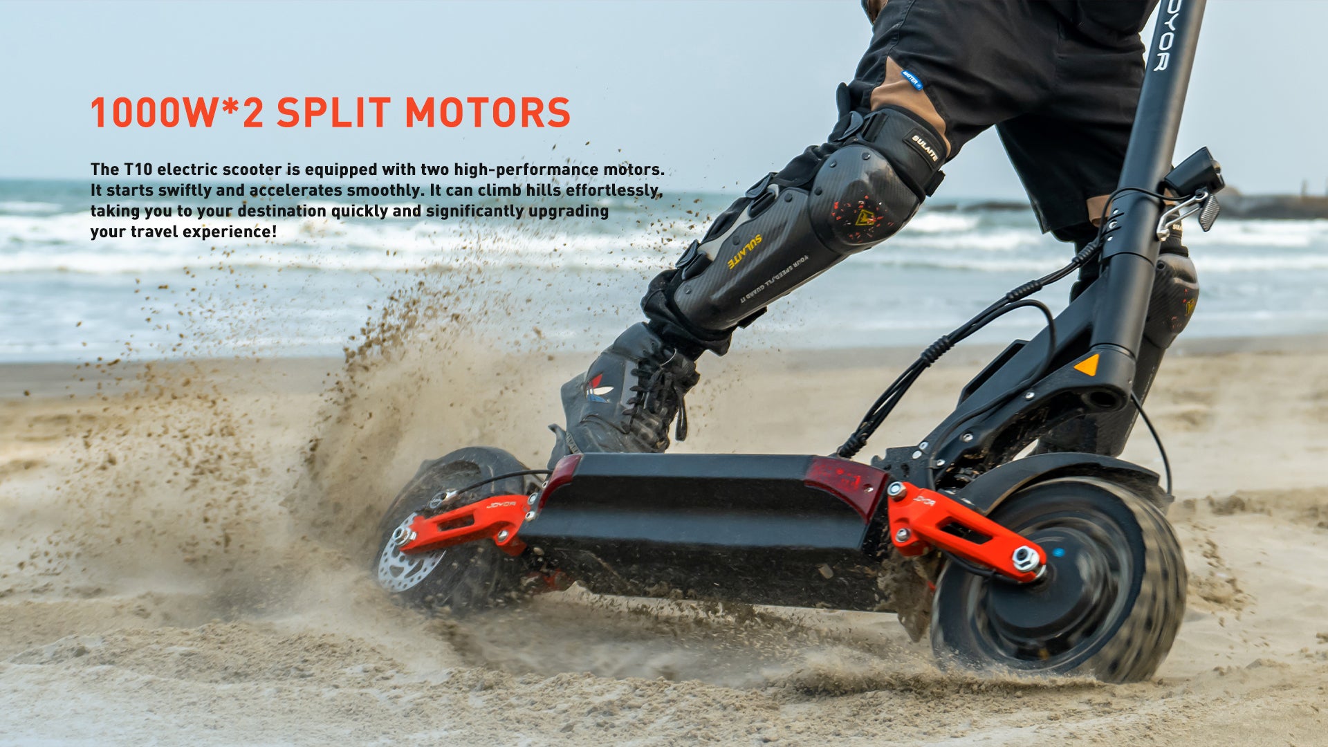 Buffseek T10 dual motor system designed for strong acceleration and hill climbing
