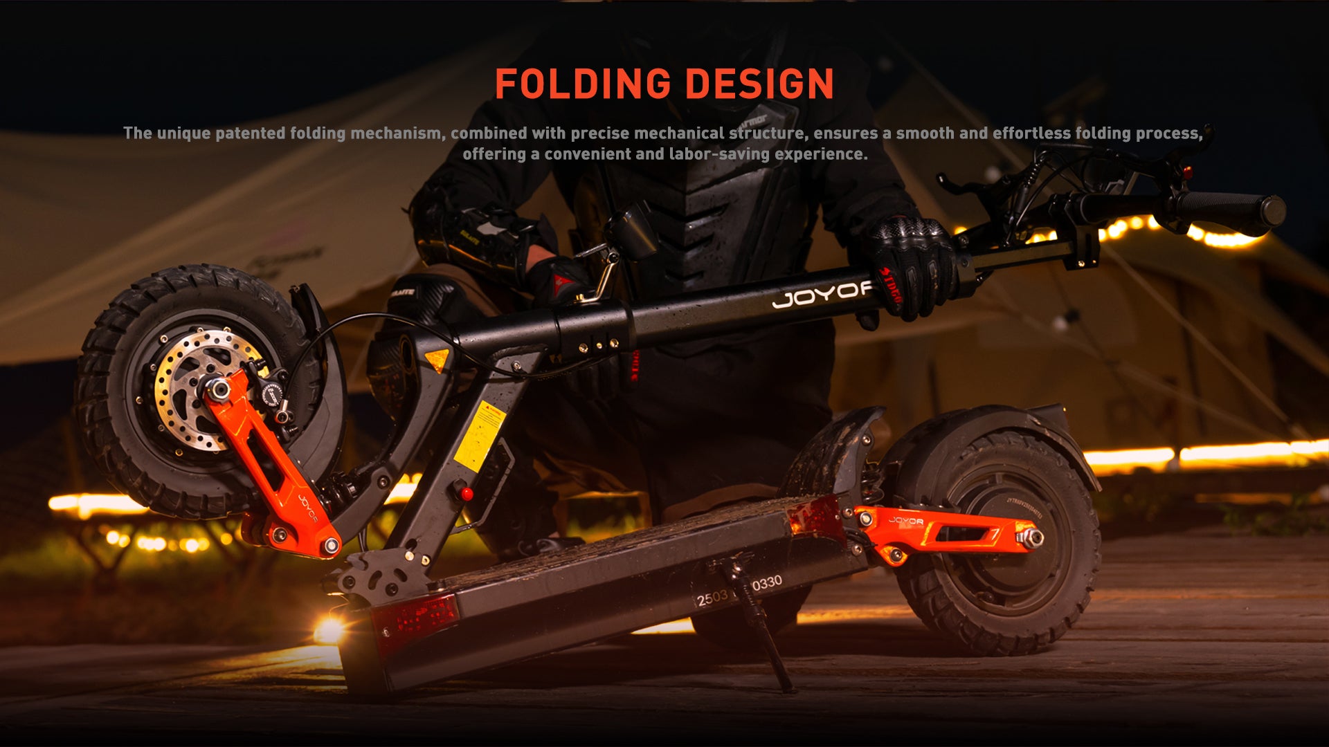 Buffseek T10 folding electric scooter design for easier transport and storage